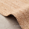 Handgefertigte natürliche Faser große Jute -geflochtene Teppiche